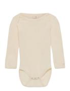 Body Ls Bodies Long-sleeved Cream Smallstuff