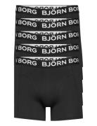 Cotton Stretch Boxer 5P Boxershorts Black Björn Borg