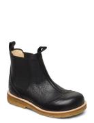 Booties - Flat - With Elastic Boots Støvler Black ANGULUS