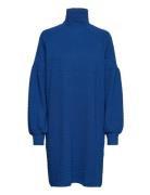 Slfrose Ls High Neck Short Dress B Kort Kjole Blue Selected Femme