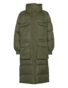 W. Balloon Sleeve Puffer Coat Foret Jakke Khaki Green Svea