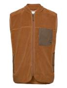 Kayson Teddy Vest Vest Brown Kronstadt