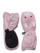 Sherpa Anim Inf Mitt Accessories Gloves & Mittens Gloves Pink Kombi