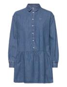 Tjw Chambray Shirt Dress Kort Kjole Blue Tommy Jeans