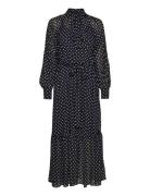 Astor Prnt Dress Maxikjole Festkjole Black Michael Kors