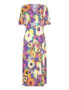 Yasspectrum 2/4 Long Shirt Dress S. Maxikjole Festkjole Purple YAS