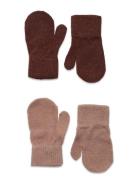 Magic Mittens 2-Pack Accessories Gloves & Mittens Mittens Brown CeLaVi