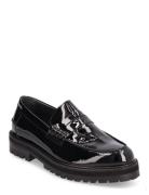 Loafer Loafers Flade Sko Black ANGULUS