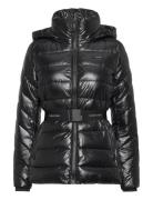 Ess Belted Padded Lw Jacket Foret Jakke Black Calvin Klein