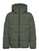 Crinkle Nylon Puffer Jacket Foret Jakke Green Calvin Klein