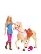 Doll And Horse Toys Dolls & Accessories Dolls Multi/patterned Barbie