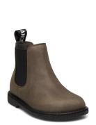 Booties - Flat - With Elastic Boots Støvler Brown ANGULUS