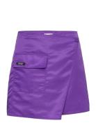 Regan Mini Skirt Kort Nederdel Purple NORR
