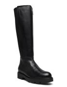 Biaothilia Knee High Elastic Boot Lange Støvler Black Bianco