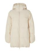 Slffraya Puffer Jacket B Foret Jakke Beige Selected Femme