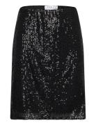 Visparkling Hw Short Skirt/Ka Kort Nederdel Black Vila