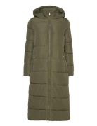 Onlanna X Long Hood Puffer Coat Otw Foret Jakke Green ONLY