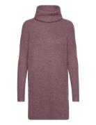 Onljana L/S Cowlnck Dress Wool Knt Noos Kort Kjole Pink ONLY