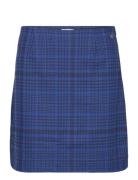 Belek Check Skirt Kort Nederdel Blue Tamaris Apparel