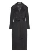Robyn Double Wool Coat Outerwear Coats Winter Coats Black Marville Roa...