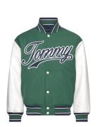 Tjm Letterman Jacket Ext Bomberjakke Jakke Green Tommy Jeans