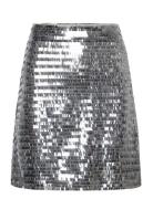 Skirt Kort Nederdel Silver Sofie Schnoor