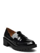Biapearl Simple Penny Loafer Patent Aquarius Loafers Flade Sko Black B...
