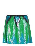 Emin Embellished Skirt Kort Nederdel Green French Connection