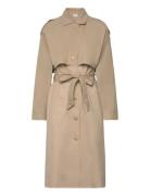 Mschpalome Trench Coat Trenchcoat Frakke Brown MSCH Copenhagen