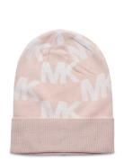 Over D Chess Mk Cuff Hat Accessories Headwear Beanies Pink Michael Kor...