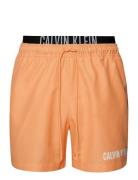 Medium Double Wb Badeshorts Orange Calvin Klein