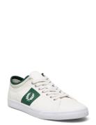 Unders Tip Cuff Twill Low-top Sneakers Cream Fred Perry