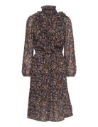 Liljasz Ls Dress Knælang Kjole Multi/patterned Saint Tropez