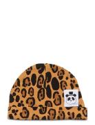 Basic Leopard Baby Beanie Accessories Headwear Hats Baby Hats Beige Mi...