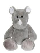 Teddy Wild Rhinoceros Toys Soft Toys Stuffed Animals Grey Teddykompani...