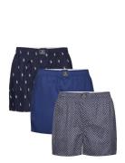 Cotton Boxer 3-Pack Underwear Boxer Shorts Navy Polo Ralph Lauren Unde...