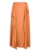 Yulieiw Skirt Knælang Nederdel Orange InWear