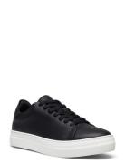 Slhdavid Chunky Leather Sneaker Noos O Low-top Sneakers Black Selected...