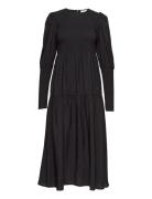 Morianagz Solid Long Dress Knælang Kjole Black Gestuz