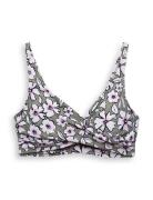 Made Of Recycled Material: Larger Cup Top With A Floral Swimwear Bikin...