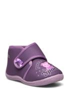 Peppa House Shoe Slippers Hjemmesko Purple Gurli Gris