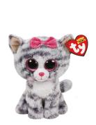 Ty Kiki - Grey Cat 15 Cm Toys Soft Toys Stuffed Animals Grey TY
