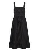 Objramilla S/S Long Dress 126 Knælang Kjole Black Object