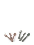 Tiny Biobased Cutlery Set Home Meal Time Cutlery Khaki Green Dantoy