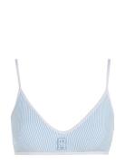 Triangle Bralette Swimwear Bikinis Bikini Tops Triangle Bikinitops Blu...