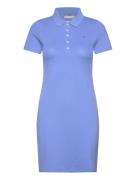 1985 Slim Pique Polo Dress Ss Kort Kjole Blue Tommy Hilfiger