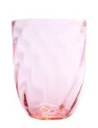 Swirl Tumbler Home Tableware Glass Drinking Glass Pink Anna Von Lipa