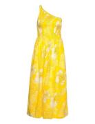 Khalani Midi Dress Knælang Kjole Yellow Faithfull The Brand