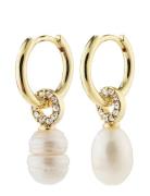 Baker Freshwaterpearl Earrings Gold-Plated Ørestickere Smykker Multi/p...