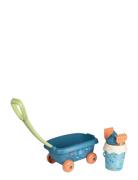 Green Hand Cart W. Sand Bucket Set Toys Outdoor Toys Sand Toys Multi/p...
